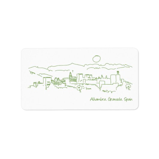 アルハンブラサンセット ラベル (正面)