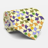 アルハンブラスペインのスタイルタイルモザイクパターン ネクタイ (ロール)