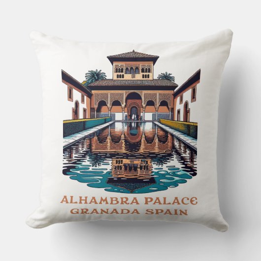アルハンブラパレスグラナダスペイン クッション (正面)