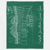 アルハンブラライオンズの裁判所2 フリースブランケット (正面)