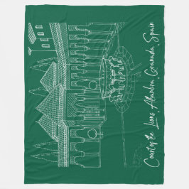 アルハンブラライオンズの裁判所2 フリースブランケット