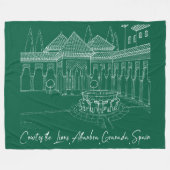 アルハンブラライオンズの裁判所2 フリースブランケット (正面(横))