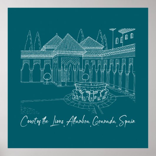 アルハンブラライオンズの裁判所2 ポスター (正面)