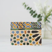 アルハンブラ壁タイル#3 ポストカード (スタンド正面)