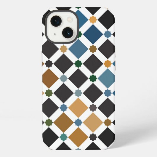 アルハンブラ幾何学柄iPhone 13ケース - スリムで芸術的 iPhoneケース (裏面)