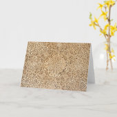 アルハンブラ模様 カード (黄色い花)