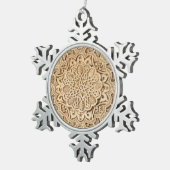 アルハンブラ模様 スノーフレークピューターオーナメント (右)