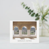 アルハンブラ窓～グラナダ，スペイン ポストカード (スタンド正面)