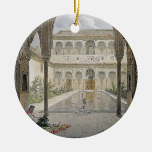 アルハンブラ、グラナダのAlbercaの裁判所、 セラミックオーナメント (正面)