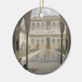 アルハンブラ、グラナダのAlbercaの裁判所、 セラミックオーナメント (左)