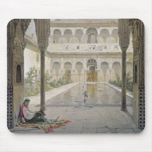 アルハンブラ、グラナダのAlbercaの裁判所、 マウスパッド (正面)