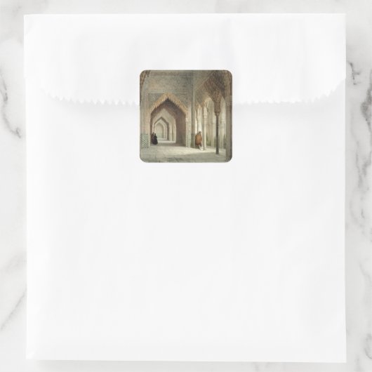 アルハンブラ、グラナダ1853年の裁判所部屋(ついている スクエアシール (バッグ)