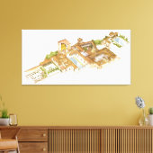 アルハンブラ・グラナダ・スペイン。パレ王室のス キャンバスプリント (インサイチュ (リビング))