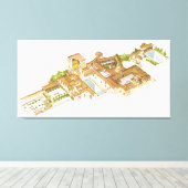 アルハンブラ・グラナダ・スペイン。パレ王室のス キャンバスプリント (インサイチュ (ウッドフロア))