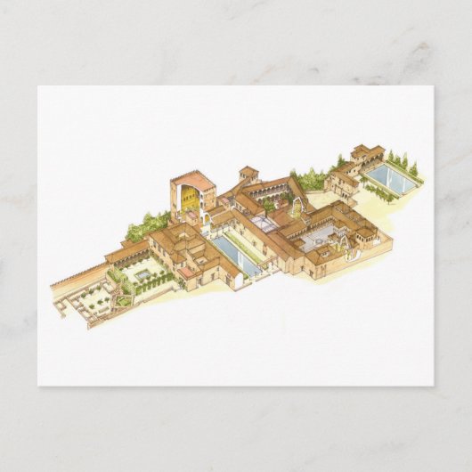 アルハンブラ・グラナダ・スペイン。パレ王室のス ポストカード (正面)