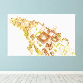 アルハンブラ・グラナダ・スペイン。城と宮殿 キャンバスプリント (インサイチュ (ウッドフロア))