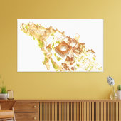 アルハンブラ・グラナダ・スペイン。城と宮殿 キャンバスプリント (インサイチュ (リビング))