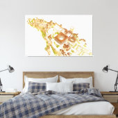 アルハンブラ・グラナダ・スペイン。城と宮殿 キャンバスプリント (インサイチュ (寝室))