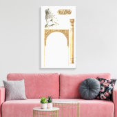 アルハンブラ・グラナダ・スペイン。詳細 キャンバスプリント (インサイチュ (リビング))