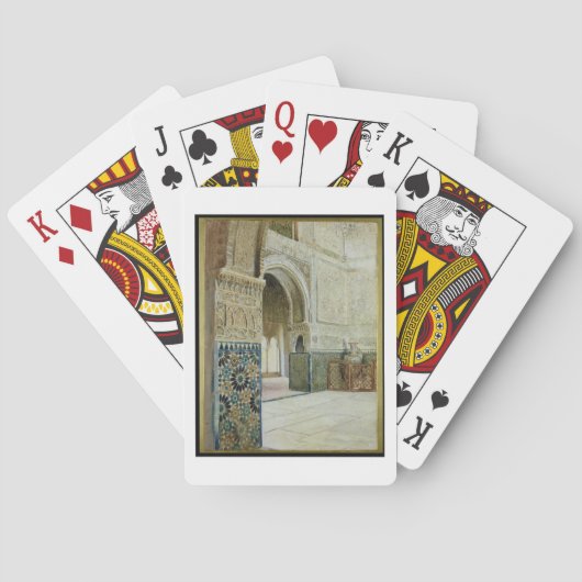 アルハンブラ、グラナダ(w/c)のインテリア トランプ (裏面)