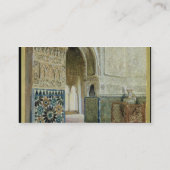 アルハンブラ、グラナダ(w/c)のインテリア 名刺 (裏面)