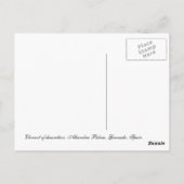 アルハンブラ–6 ポストカード (裏面)