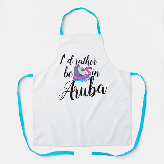 アルバおもしろいのカスタムデザインの女性がメンズ エプロン (正面)