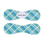 アルバとアルバンの国旗があなたの名前と並べて 野球ボール (パネル)