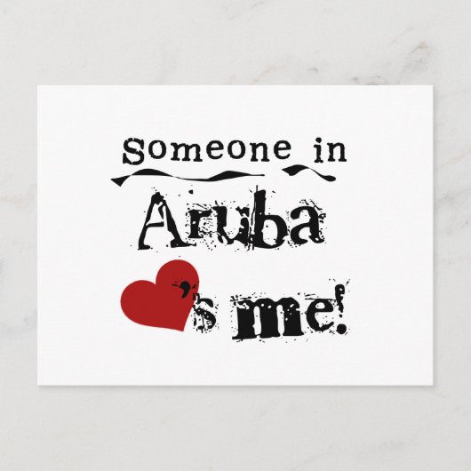 アルバにいる誰かが私を愛している ポストカード (正面)