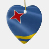 アルバのオーナメントの旗 セラミックオーナメント (右)