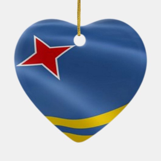 アルバのオーナメントの旗 セラミックオーナメント (裏面)