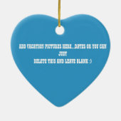 アルバのカリブビーチの恋人のギフトのオーナメント セラミックオーナメント (裏面)