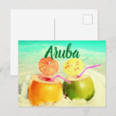 アルバのココナッツ ポストカード (正面/裏面)