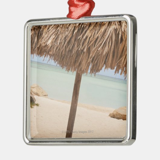 アルバのビーチのpalapa メタルオーナメント (左)