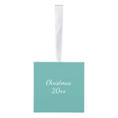 アルバのマリーナのパーソナライズな日付がついた キューブオーナメント (右)