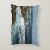 アルバのロッキーコーストとブルー海 アクセントクッション (裏面(縦))