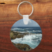 アルバのロッキーコーストとブルー海 キーホルダー (裏面)