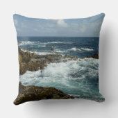 アルバのロッキーコーストとブルー海 クッション (裏面)