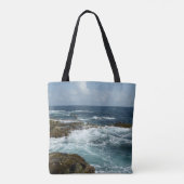 アルバのロッキーコーストとブルー海 トートバッグ (裏面)