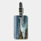 アルバのロッキーコーストとブルー海 ラゲッジタグ (正面縦)