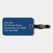 アルバのロッキーコーストとブルー海 ラゲッジタグ (裏面横)