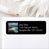 アルバのロッキーコーストとブルー海 ラベル (インサイチュ)