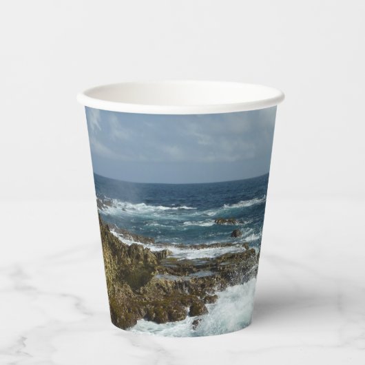 アルバのロッキー海岸 紙コップ (正面)