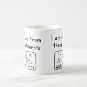 アルバの周期表の名前のマグ コーヒーマグカップ (中央)