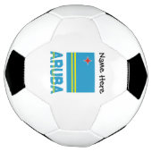 アルバの国旗カスタマイズ商品 サッカーボール (回転)