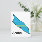 アルバの地図 ポストカード (スタンド正面)
