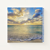 アルバの夕日，動く海に ノートブック (裏面)