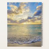 アルバの夕日，動く海に プランナー手帳 (裏面)