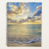 アルバの夕日，動く海に プランナー手帳 (正面)