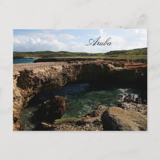 アルバの小さく自然な橋 ポストカード (正面)